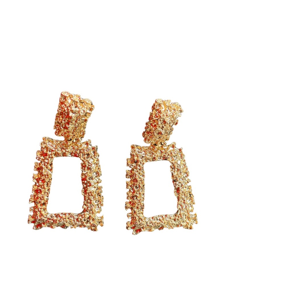 Gold earrings